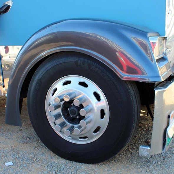 Freightliner Classic XL Front Fender By Talladega Fiberglass - front angle