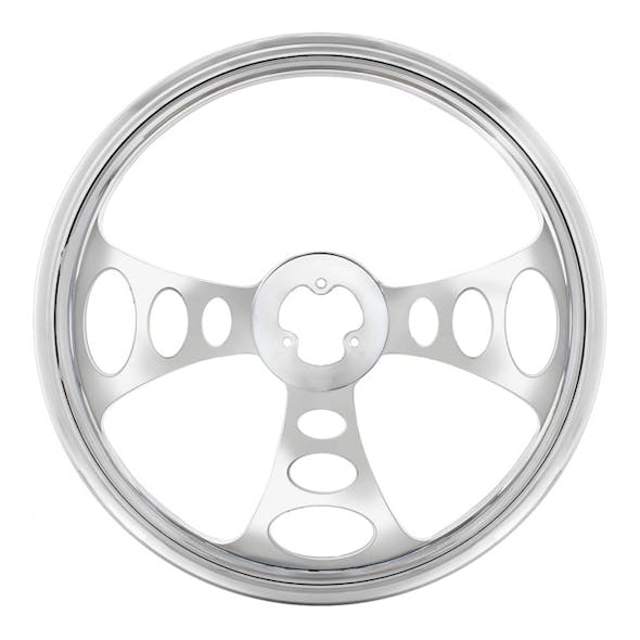 18" Chopper Style Steering Wheel - Chrome