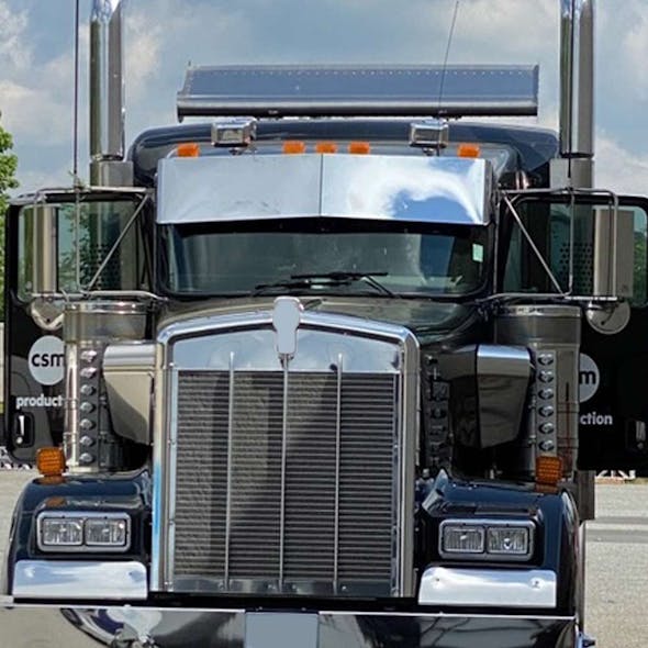 Kenworth Straight Visor For Flat Or Curved Windshields On Truck