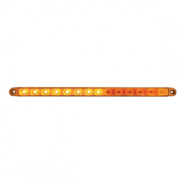 12" Sequential 14 LED Amber Light Bar