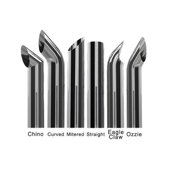 Kenworth W900L AK Lite 8" Dynaflex Chrome Exhaust Kit - Stacks