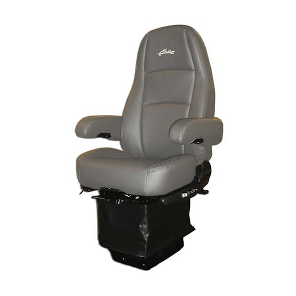Sears Atlas II DLX Seat Highback Grey Leather With Arm Rests
