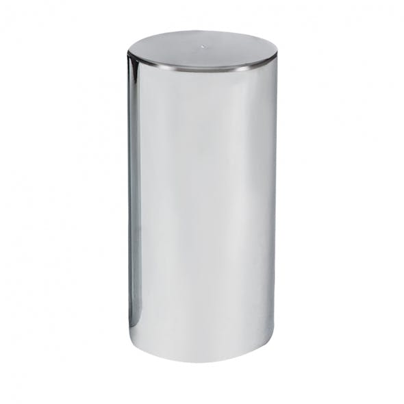 60 Pack Chrome 33mm Tall Cylinder Nut Covers Single View