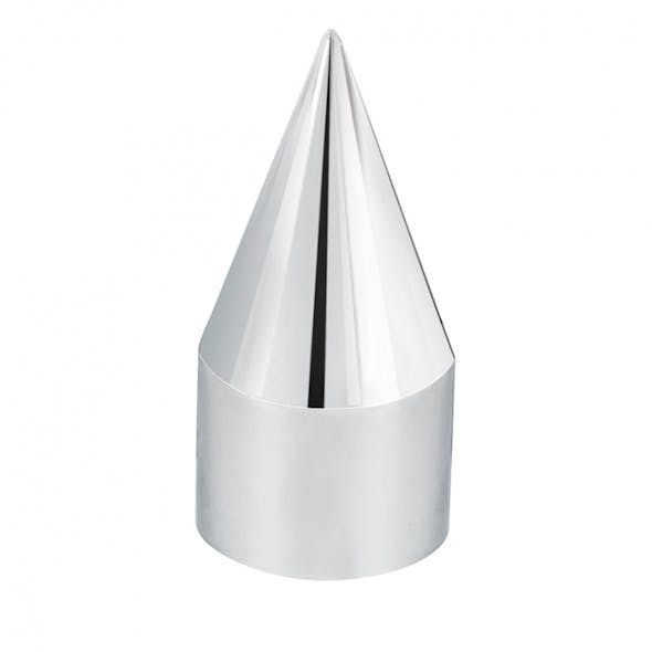 60 Pack of Chrome 1 1/2" Push On Spike Nut Covers Single View