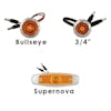 Sleeper Panel Light Options - Bullseye - 3/4"- Supernova