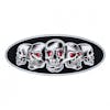 Peterbilt Chrome Skull Emblem - Black
