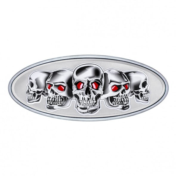 Peterbilt Chrome Skull Emblem - Chrome