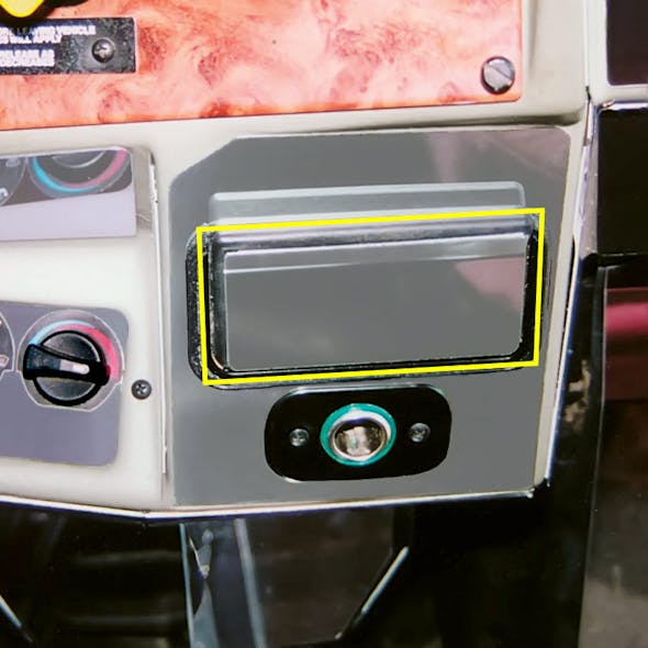 Peterbilt Stainless Steel Ash Tray And Lighter Trim - Cover