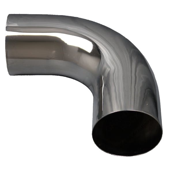  12" x 12" Chrome Exhaust Elbow bottom view