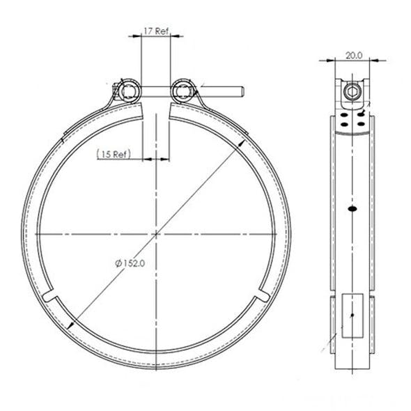 Exhaust Clamp Dimensions