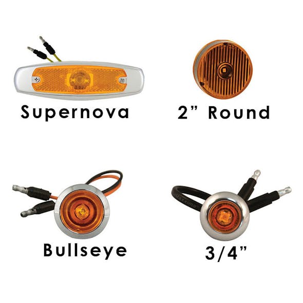 4-Piece Rear Vertical Extension Kit Lights