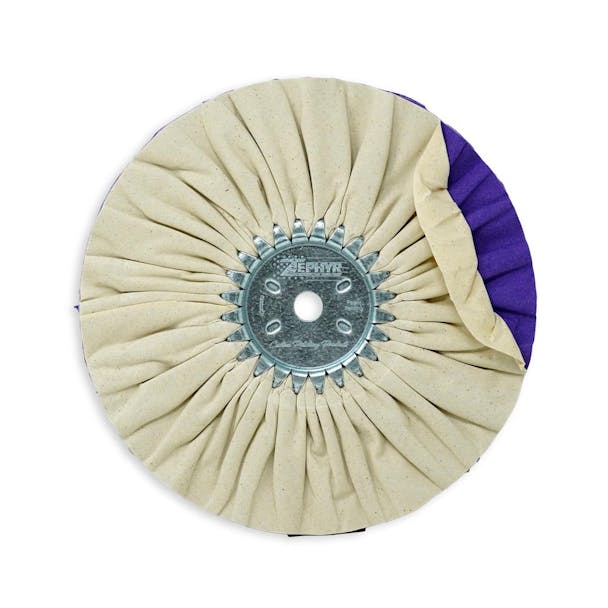 White/Purple Airway Buffing Wheel Flat