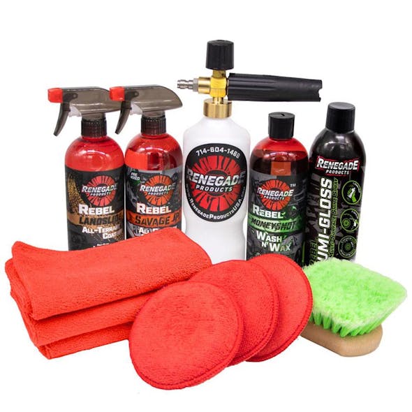 Renegade Products Big Rig & Semi Truck Metal Polishing Complete Kit with Buffing  Wheels, Buffing Compound, Safety Flanges, Polishing Accessories and Rebel  Red Liquid Metal Polish 