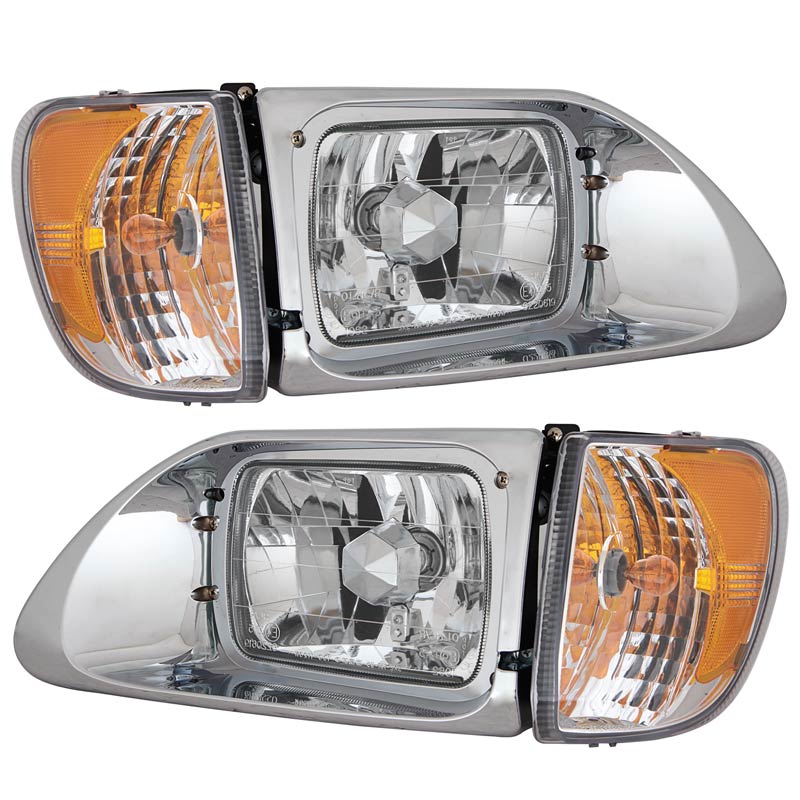 International 9200 9400 4700 5900i Headlights With LED Turn Signal