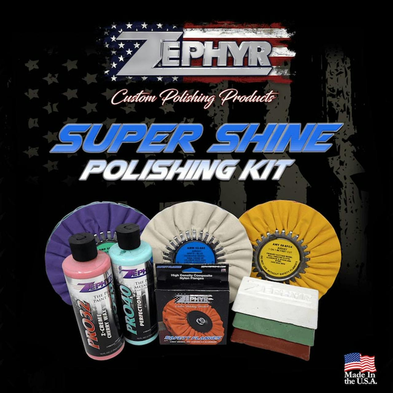 Zephyr Super Shine 'X' Polishing Kit