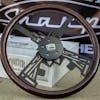 18" Dark Wood Hawkeye Steering Wheel Close View