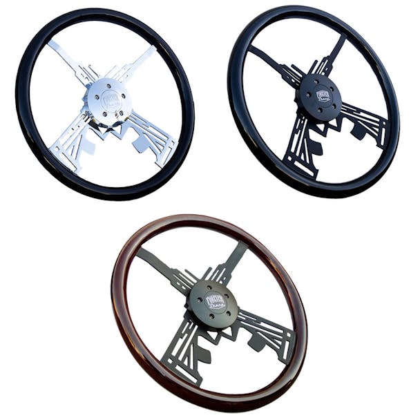 18" Black Hawkeye Steering Wheel Options