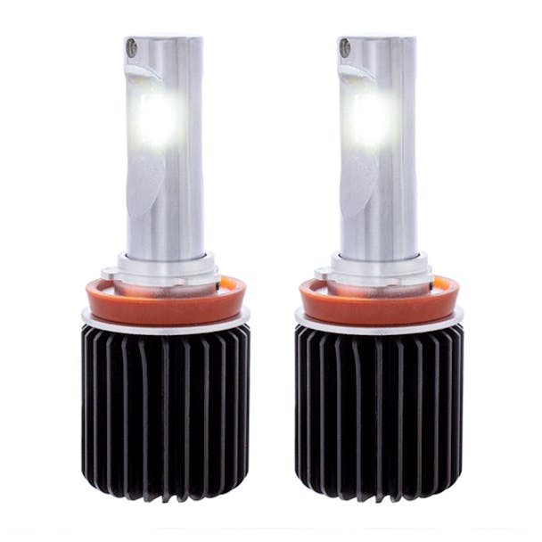 Dual Color High Power 12V H11 LED Replacement Bulb Pair - White Light