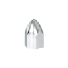 60 Pack of Chrome 1 1/2" Push On Bullet Nut Cover - Close Up