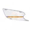 Chrome Air Intake Grill 14 LED Clear Lens Passenger Side