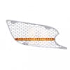 Chrome Air Intake Grill 19 LED Amber Lens Passenger Side