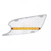 Chrome Air Intake Grill 24 GLO LED Amber Lens Driver Side
