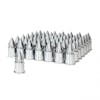 60 Pack Of Chrome 33mm V-Spike Nut Covers