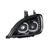 Freightliner Columbia Blackout Full LED Headlight With LED Light Bar