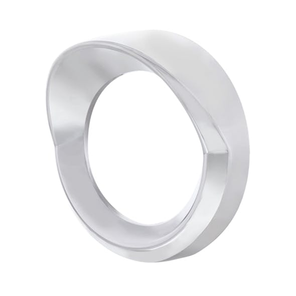 Chrome Gauge Cover With Visor Angled View