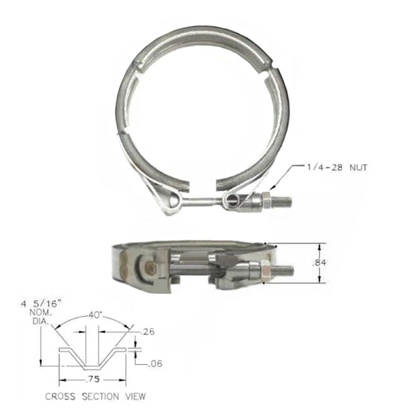 Cummins ISM Turbo VBand Clamp 3896337