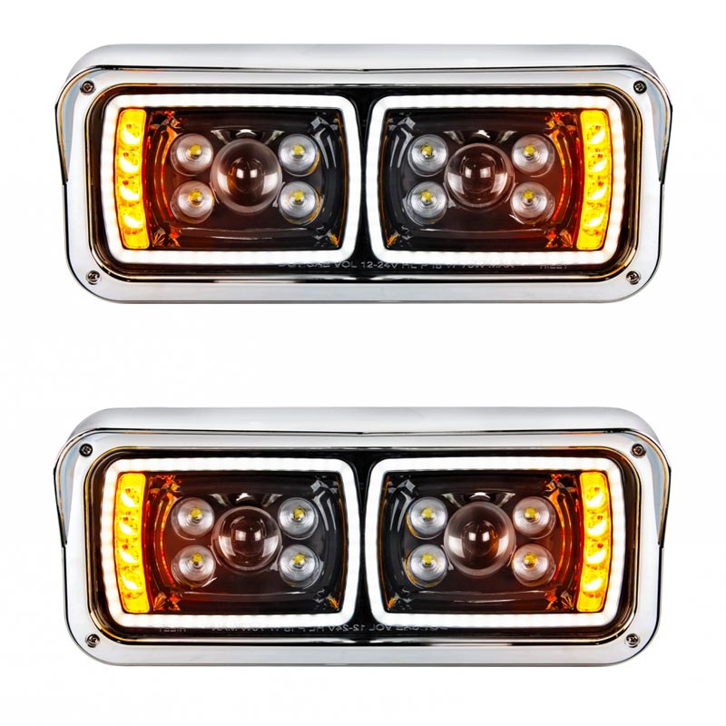 Freightliner Century Chrome Projection Headlight With LED Light