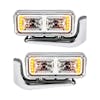Peterbilt Chrome LED Projection Headlight With Mounting Arm