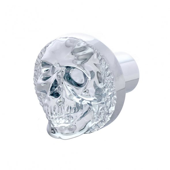 Chrome Skull Thread On Shift Knob - Side
