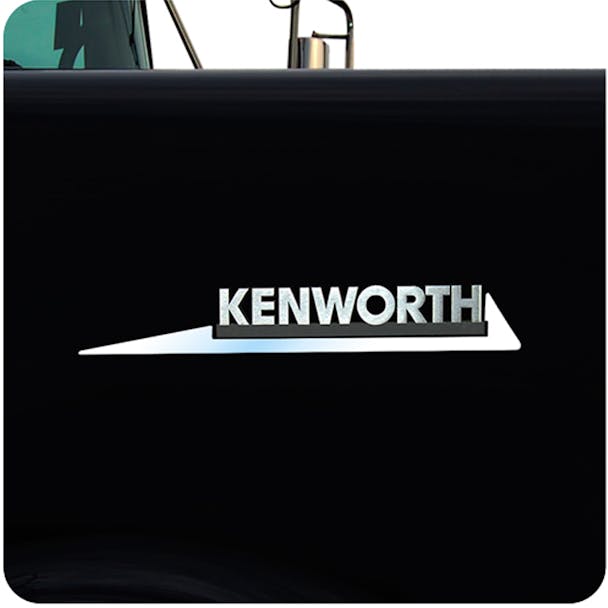 Kenworth Stainless Steel Slash Emblem Trim