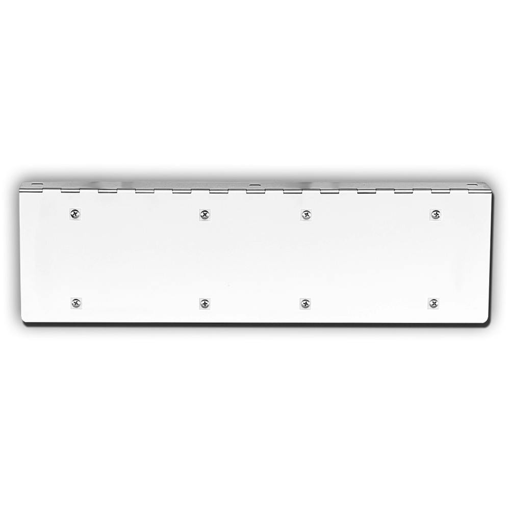 Hinged Stainless Steel Double License Plate Holder Raney's Truck Parts
