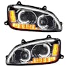 Kenworth T660 Chrome Full LED Headlights - Both Sides On