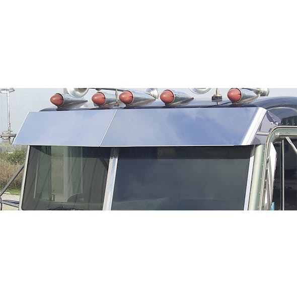 Peterbilt 1988-2005 13.5" Drop Visor Flat Top Blind Mount Door Mount