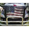 Peterbilt Old Glory Flag Premium Bug Screen On Truck