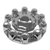 Alcoa Style Chrome One-Piece Front Hub Axle Cover System 086100S