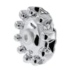 Alcoa Style Chrome One-Piece Front Hub Axle Cover System 086100S - Thumbnail