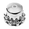 Alcoa Style Chrome One-Piece Rear Hub Axle Cover System 087100S - Straight
