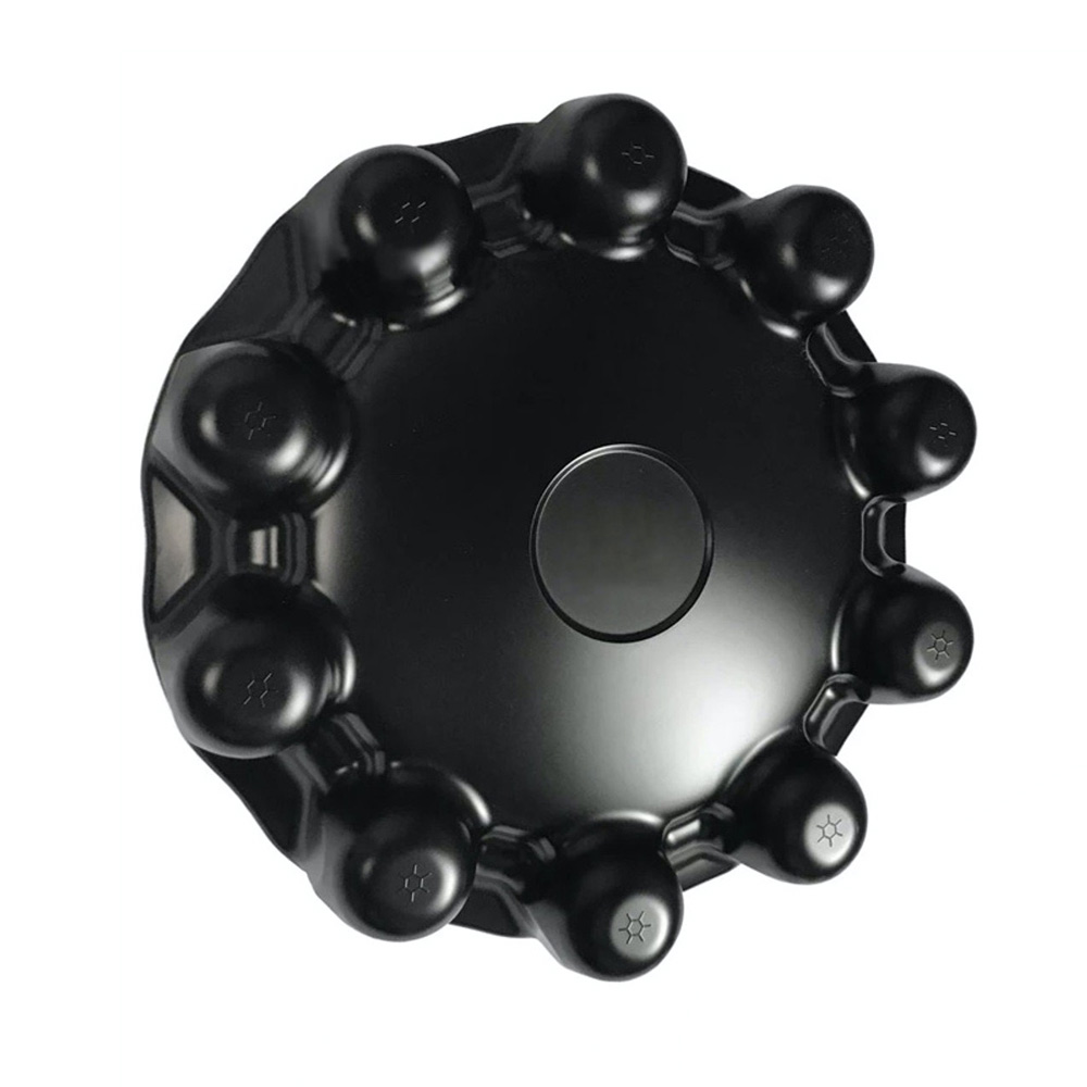 Alcoa Style Menacing Matte Black One-Piece Front Hub Axle Cover