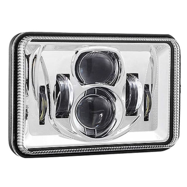 4" x 6" LED Combination High & Low Beam Projector Headlight - Off
