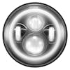 7" Round LED Halo Ring High & Low Beam Projector Headlight - Black On