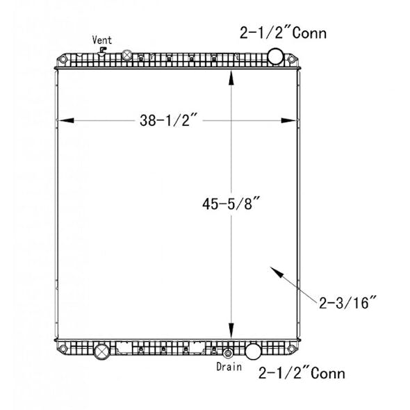 Freightliner Cascadia & SL120SD Radiator