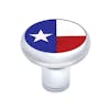 Chrome Deluxe Texas Flag Emblem Air Valve Knob