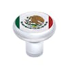 Chrome Deluxe Mexico Flag Emblem Air Valve Knob