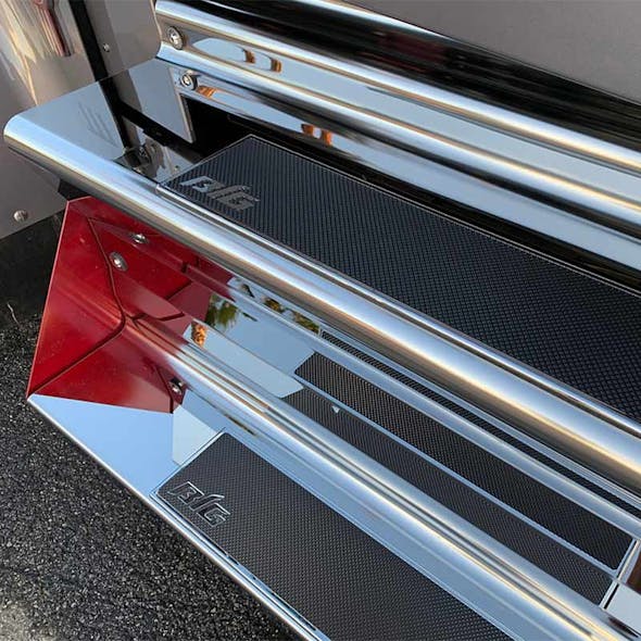 Chrome Plated Step Pad Kit By Big Strappers Passenger