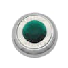 Chrome Tractor Trailer Air Brake Knob With Colored Diamond - Green