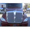 Kenworth T680 T800 Peterbilt 579 Chrome Hood Mirror Cover - On Truck